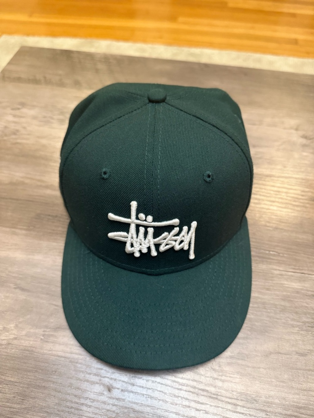 Stüssy Authentic Caps New Era Fitted Hat Hunter Green - Picture 4 of 6